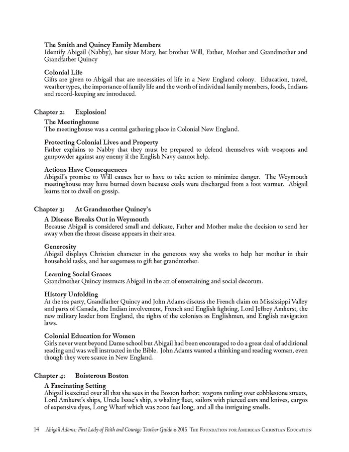 Abigail Adams Teacher Guide - Image 4
