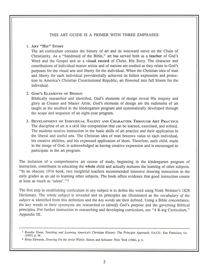 StoneBridge Art Curriculum Guide: K-8 (Download) - Image 6