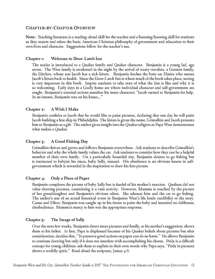 Benjamin West Teacher Guide - Image 4