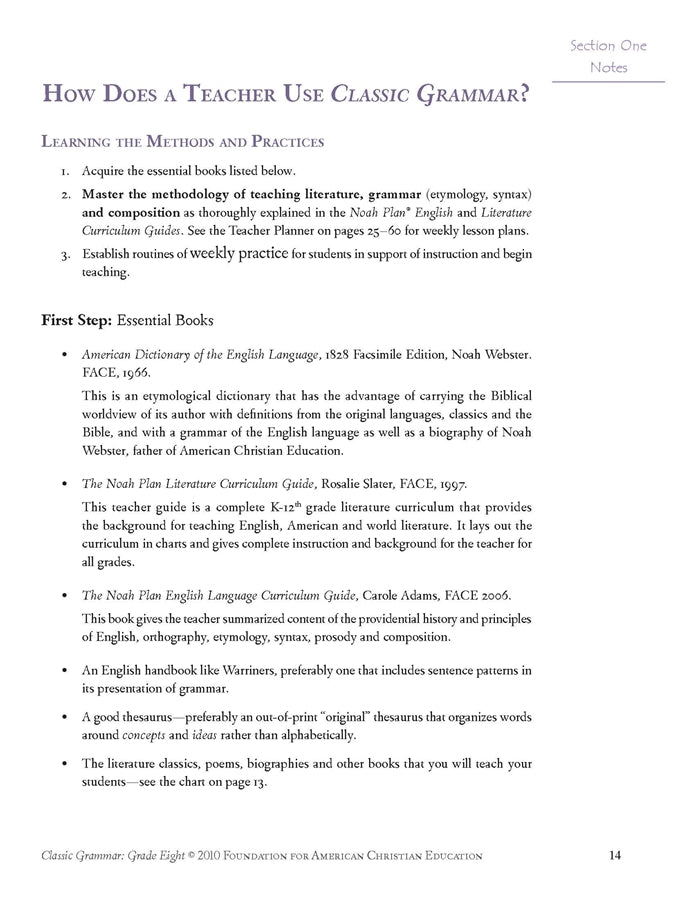 Classic Grammar: Grade Eight (Download) - Image 5