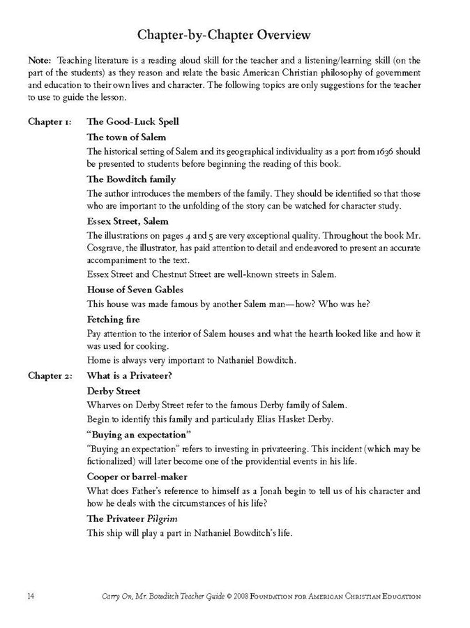 Carry on, Mr. Bowditch Teacher Guide - Image 5