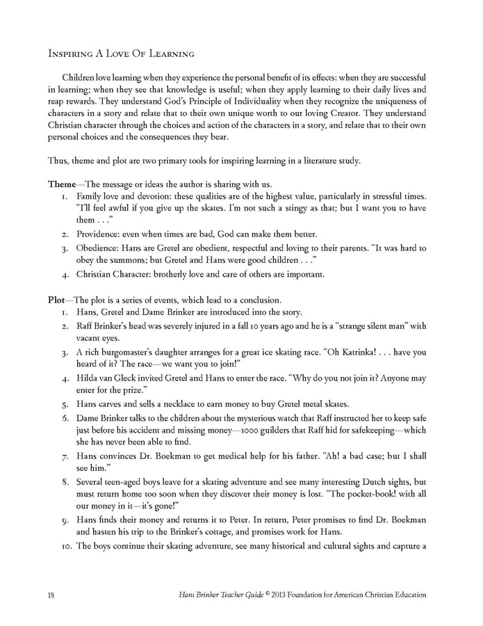 Hans Brinker Teacher Guide - Image 5
