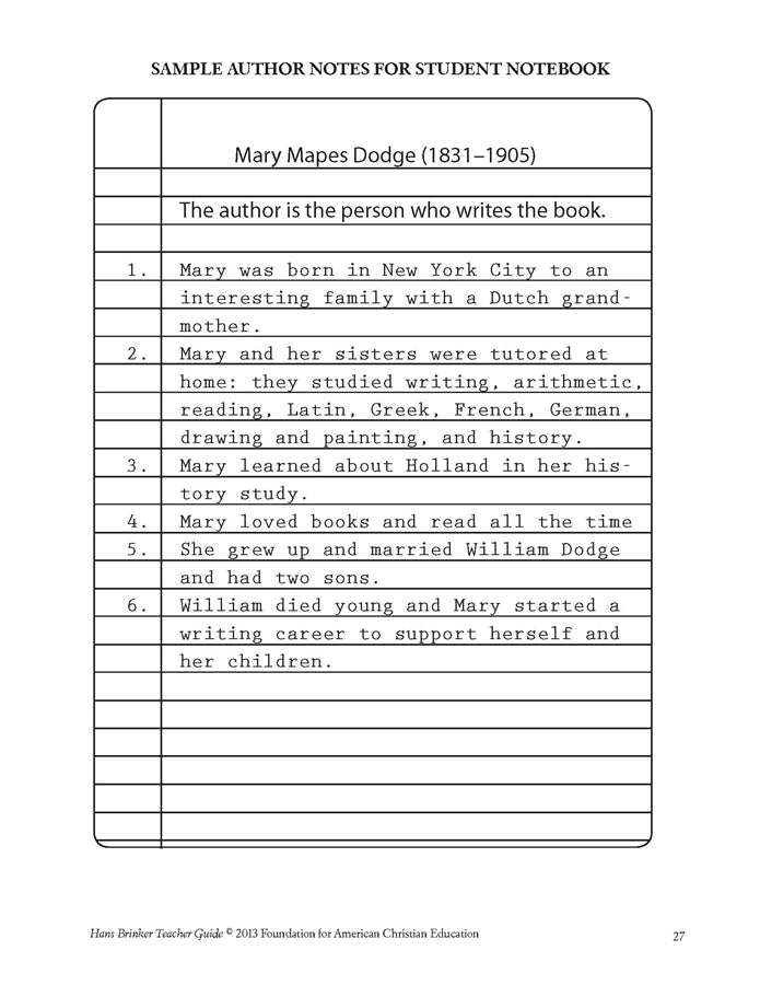 Hans Brinker Teacher Guide - Image 7