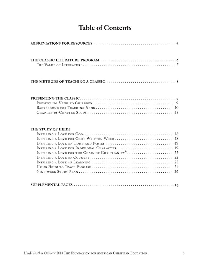 Heidi Teacher Guide - Image 3