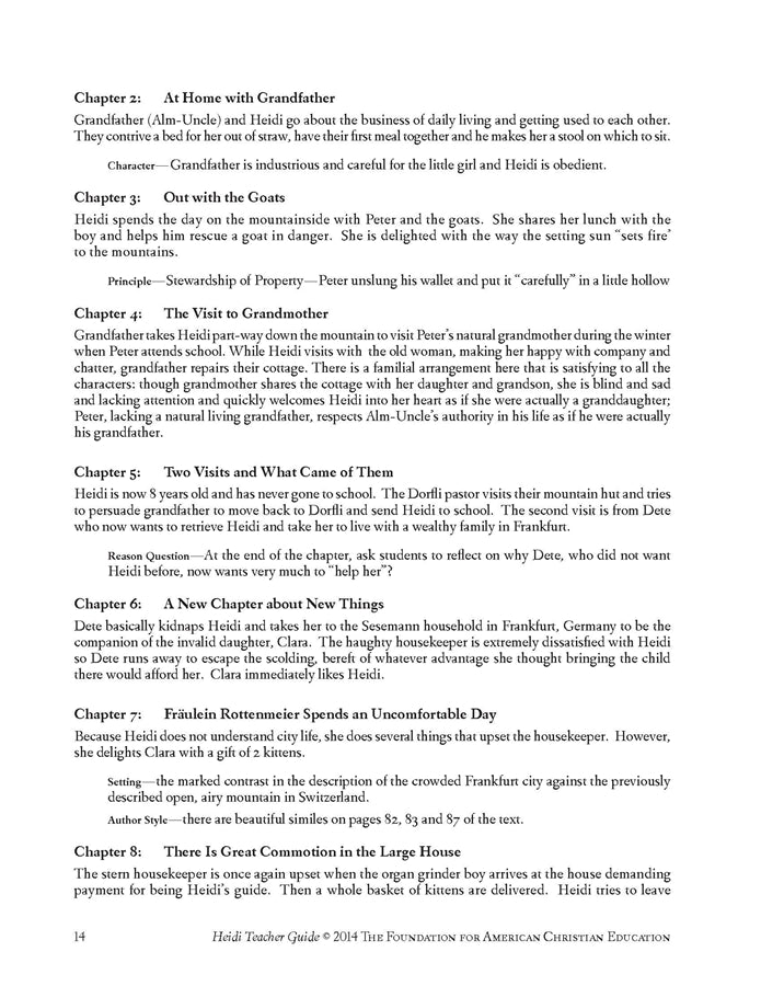 Heidi Teacher Guide - Image 4