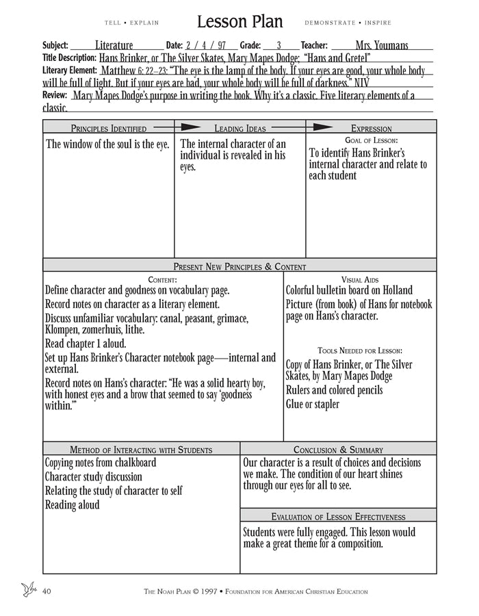 The Noah Plan® Literature Curriculum Guide: K-12 - Image 7