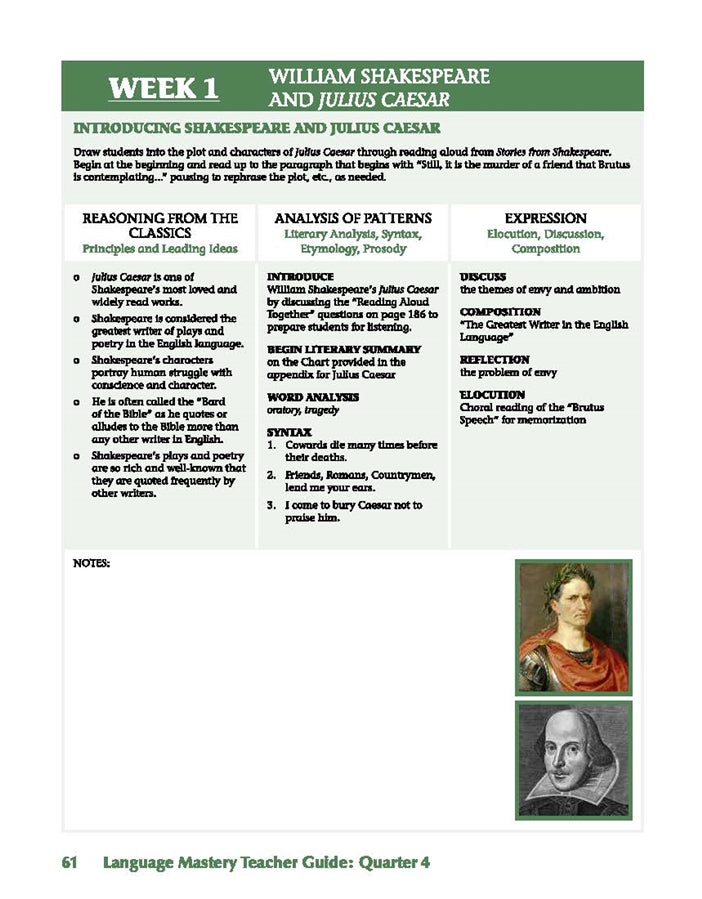 Language Mastery: Literature and Classic Grammar Level 4 Teacher Edition - Image 7
