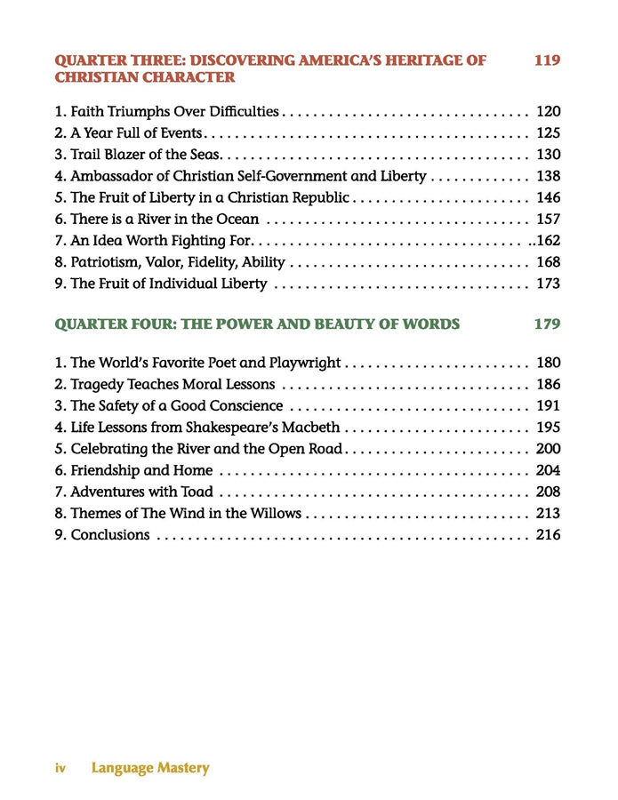 Language Mastery: Literature and Classic Grammar Level 5 Teacher Edition - Image 7