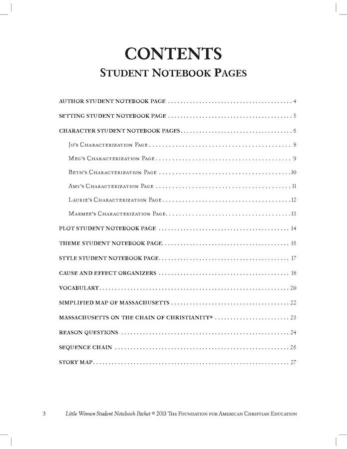 Little Women Student Notebook Packet - Image 3