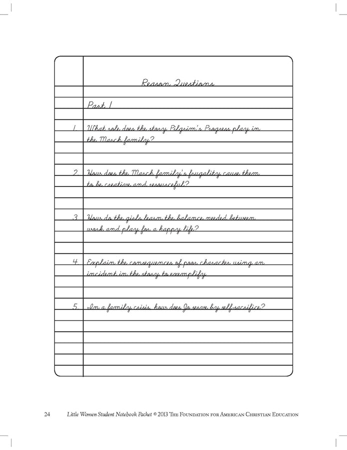 Little Women Student Notebook Packet - Image 5