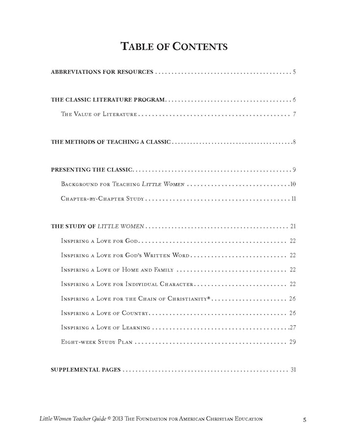 Little Women Teacher Guide (Download) - Image 3
