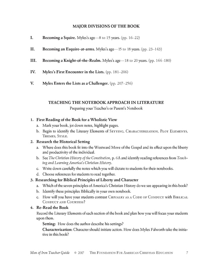 Men of Iron Teacher Guide (Download) - Image 4