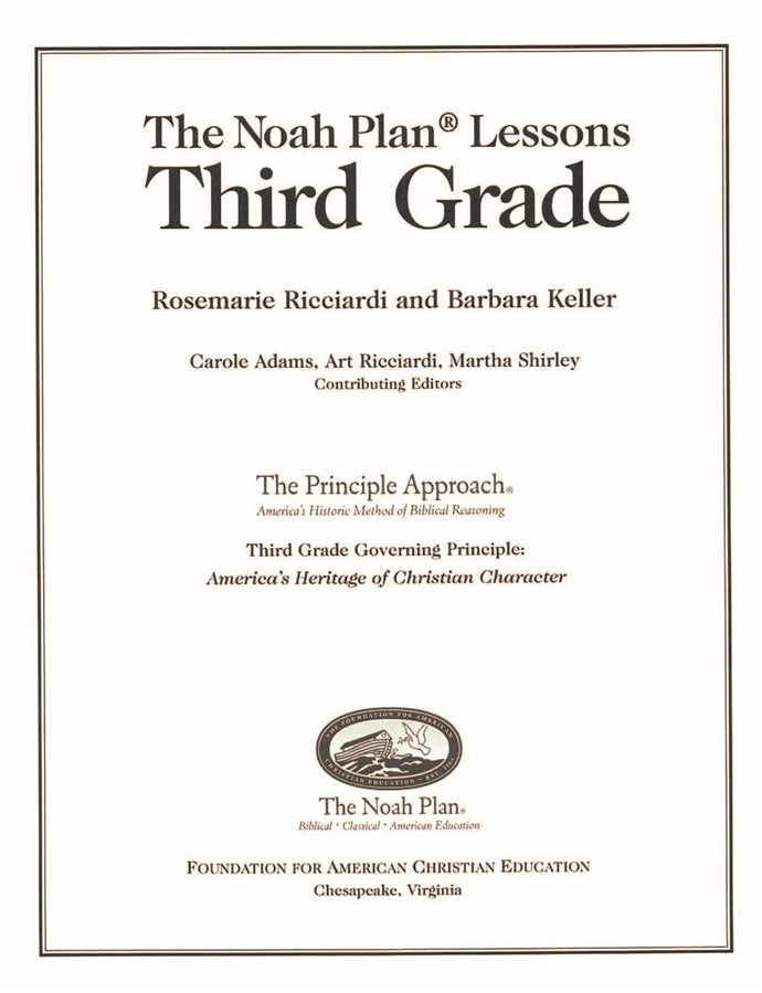 The Noah Plan Lessons: Third Grade - Image 3