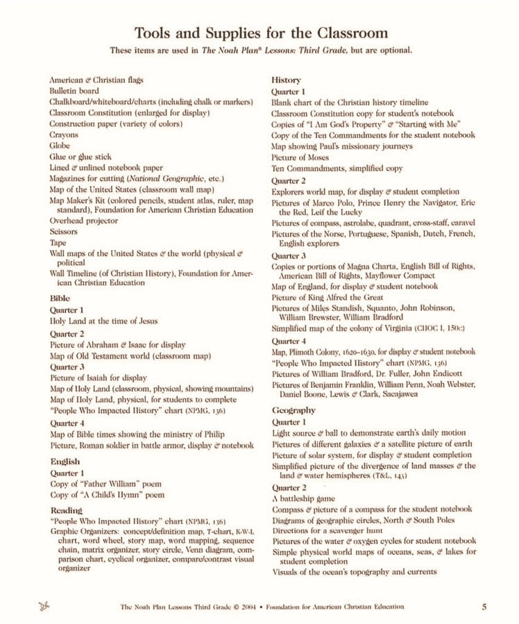 The Noah Plan Lessons: Third Grade - Image 5