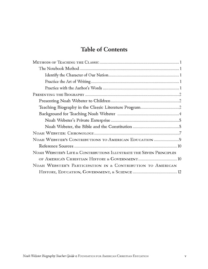 Noah Webster Teacher Guide - Image 3